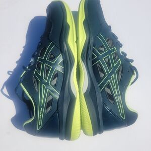 ASICS Navy and Neon Green Athletic Shoes